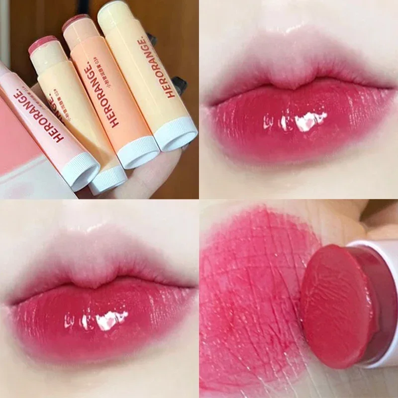 

4 Colors Colored Lip Balm Waterproof Moisturizing Anti-drying Lipsticks Long Lasting Hydrating Lip Tint Lip Care Makeup Cosmetic