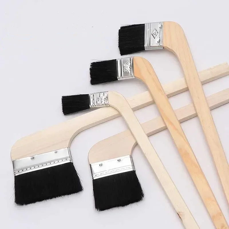 Wood handle brush Universal boar bristle brush Pen for Barbecue BBQ Oil Painting paint chip chalk gap dust remover cleaning tool