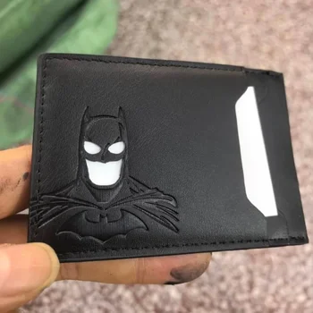 Nuovo Portafoglio in Pelle 2026 a Tema Batman, Porta Carte Personalizzato con Maschera da Supereroe, Porta Documenti Eroico, Regalo