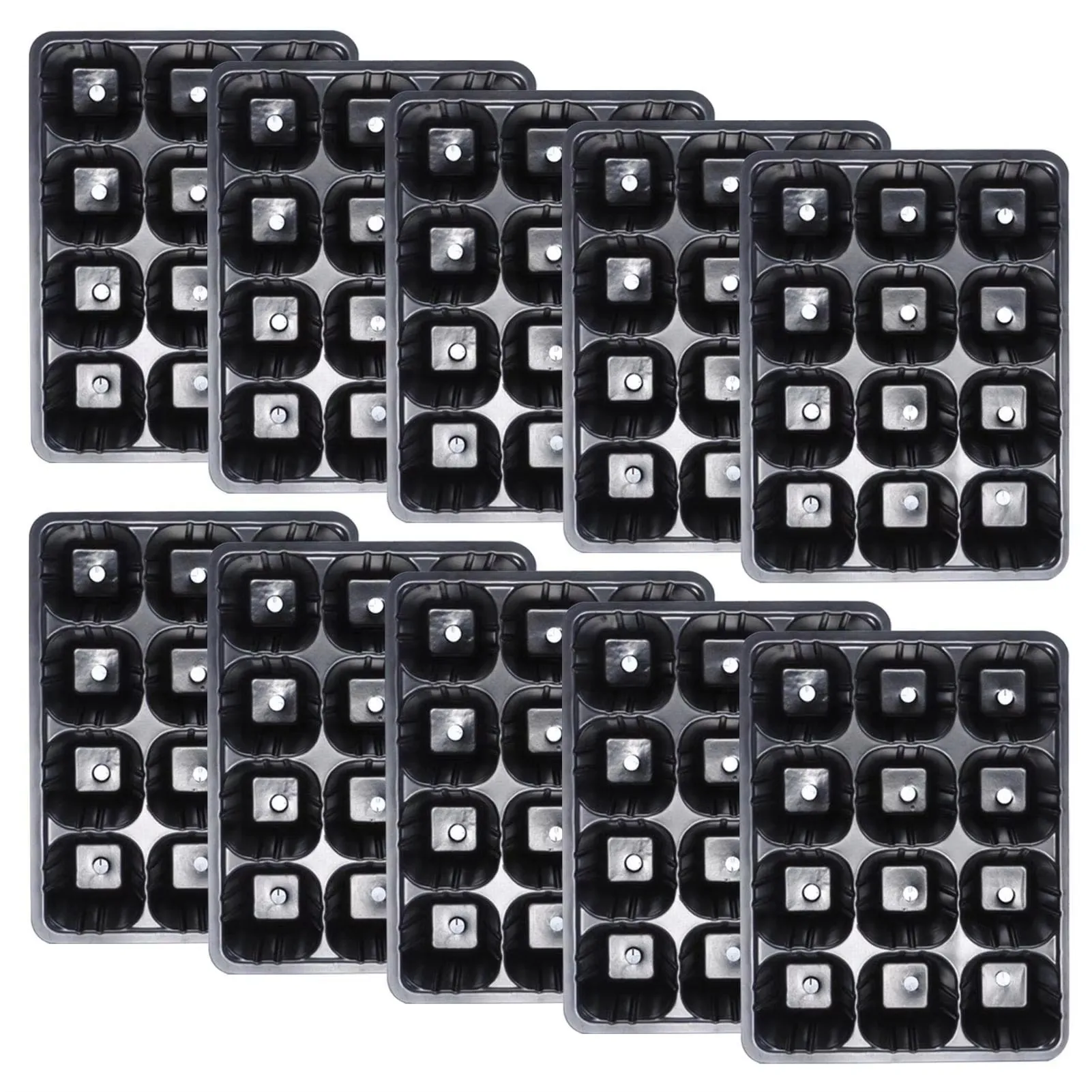 Durable 12-Cell Seedling Tray for Germination and Plant Growth