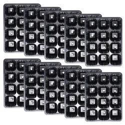 Durable 12 - Cell Seedling Tray for Germination and Plant Growth (10pcs)