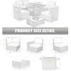 15 Piece Patio Furniture Set ,with Fire Pit Table, Outdoor Conversation Set Wicker Rattan Sectional  with Coffee Table 5