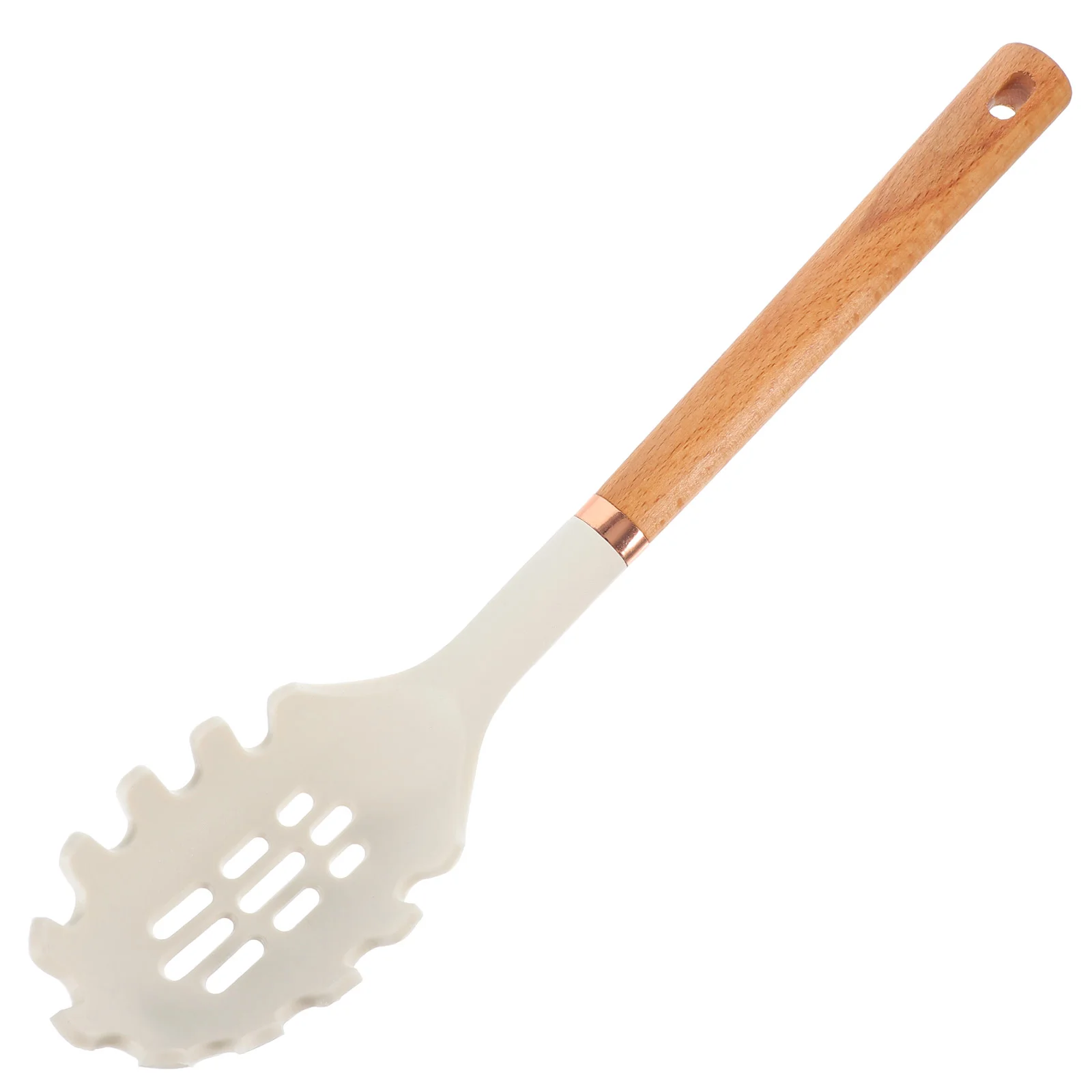 

Spaghetti Spoon Pasta Fork Silicone Spaghetti Server Utensils Noodle Serving Spoons Wooden Handle Spaghetti Strainer Home