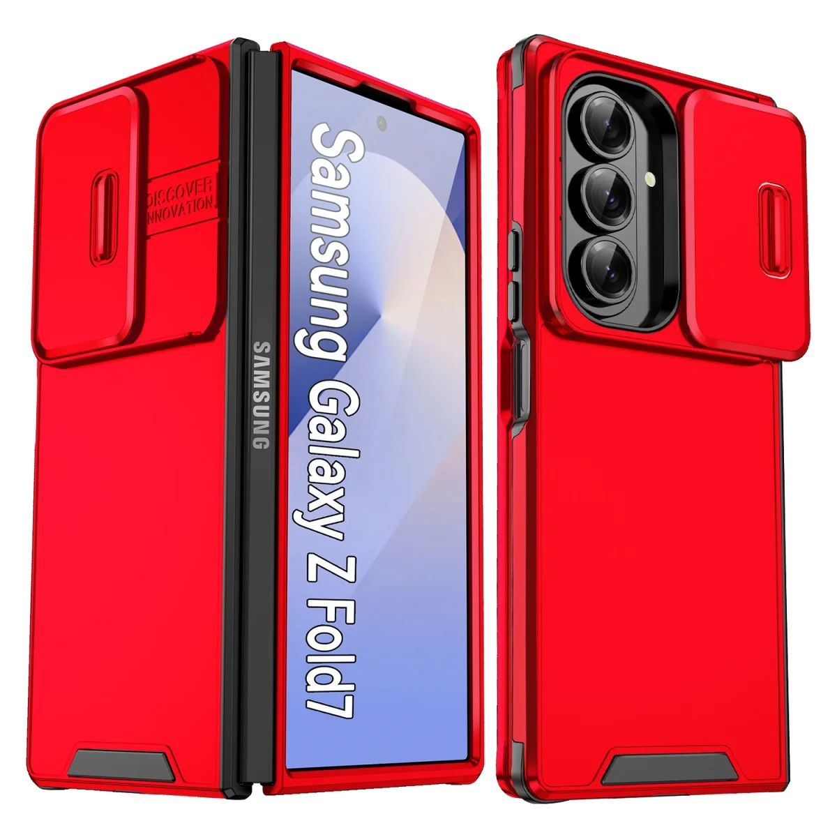 Premium Slide Camera Protection Shockproof Phone Case - Luxury Armor Cover