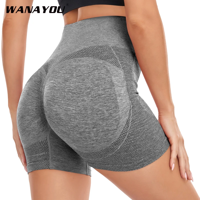 

High Waist Push Up Sport Short Elasticity Breathable Stretch Fitness Gym shorts Leggings Women Running Workout Shorts