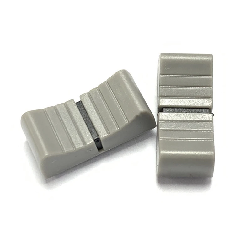 40Pcs 24Mmx11mmx10mm Console Mixer Slider Fader Knobs Replacement For Potentiometer Gray Knob Black Mark pot mixer fader equalizer knob cap rotary knob for dj controller