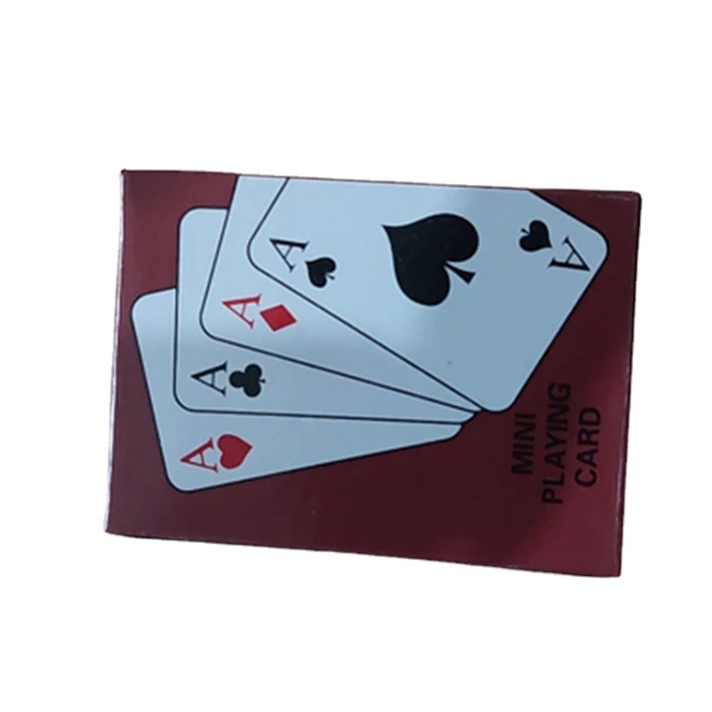 Funny Cute Mini Playing Cards Poker Games Super Small Cards Spoof Gifts Travel Toys Prank Props