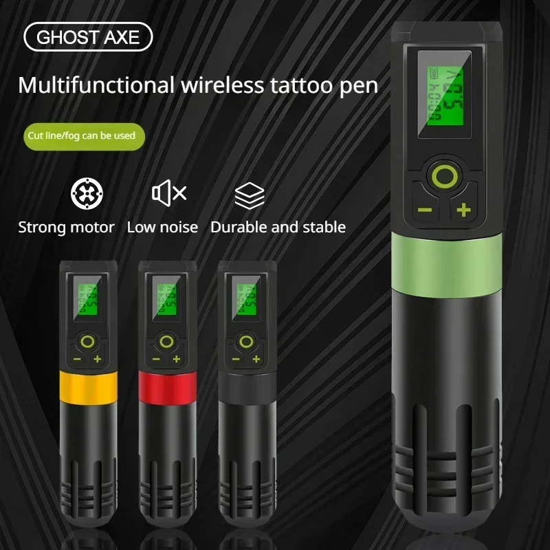 Professional Wireless Tattoo Pen Machine 2000mAh Powerful Digital LED Display Low Noise Motor Body Art Tattoo Machine Maquillaje yqd 57 digital stepping motor driver 64 low voltage stepping motor subdivision stable performance low noise