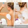 Back Lotion Applicator with Replaceable Cotton Pads Even Coverage Applicator with Curved Handle Back Feet Cleaning Bath Scrubber 3
