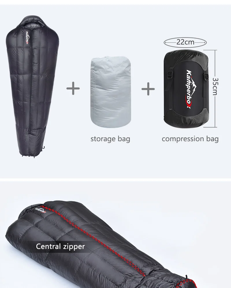 Kamperbox Winter Sleeping Bags Camping Down Sleeping Bags Winter Outdoor Ultralight Sleeping Bags Camping Equipments