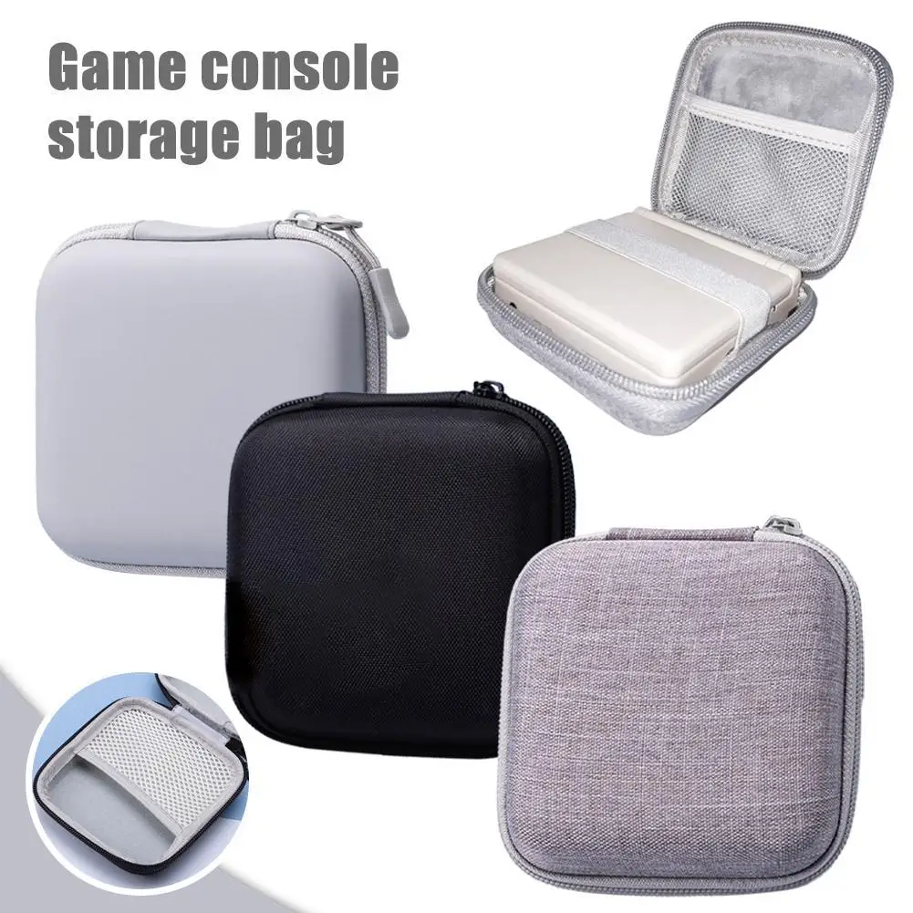 Étui coque rigide pour Anbernic RG35XX SP - Sac de protection avec compartiment câbles pour console portable
