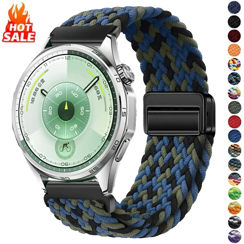Magnetic Braided Loop Nylon Band, 20mm/22mm