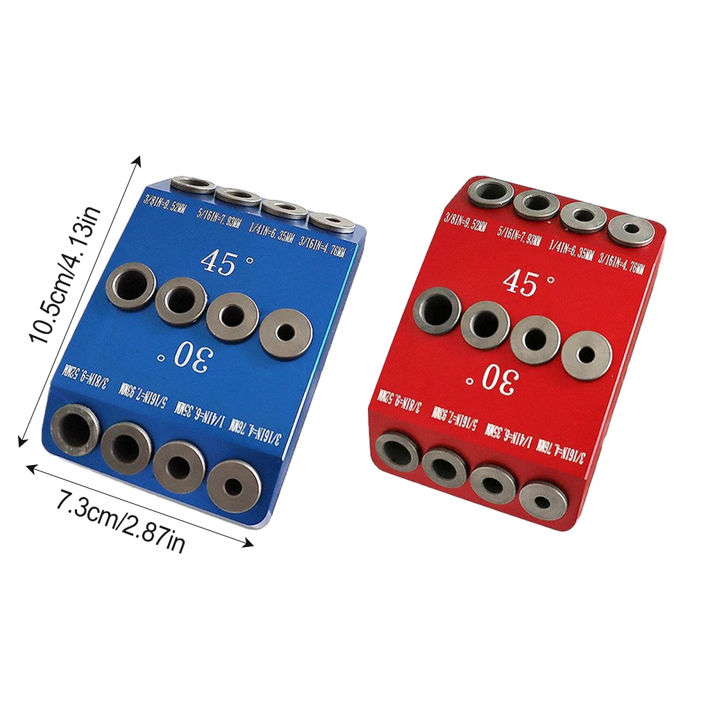 Multi-angle Aluminum Alloy Pocket Hole Jigs Easy To Woodworking Woodworking Pocket Hole Jigs Blue