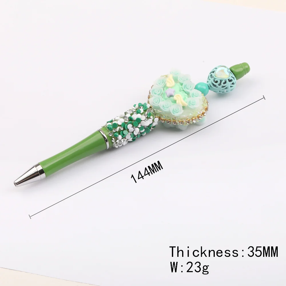 Cordial Design 5Pcs 35*144MM DIY Beads Pen/Fashion Jewelry Accessories/Hand Made/Beadable Pen Findings/Cute Plastic Pens #16416 - cordial