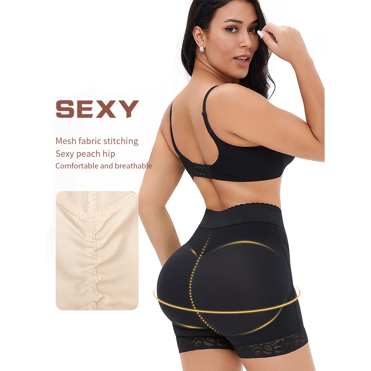 Women Butt Lifter Padded Shapewear Briefs Hip Enhancer Tummy