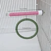Linen Rope Pet Bird Parrot Stand Toy Chewing Bite Toy Parrot Perch Hanging Cage Swing Rope Ring Stand Climb Toy Bird Supplies 5