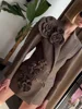 TWOTWINSTYLE Solid Spliced Appliques Slim Blazers For Women Notched Collar Long Sleeve Patchwork Button Chic Elegant Coat Female 3