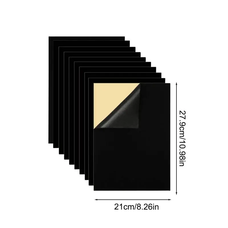 Felt Sheets Adhesive Backed 10pcs A4 Size Peel And Stick Soft Fabric