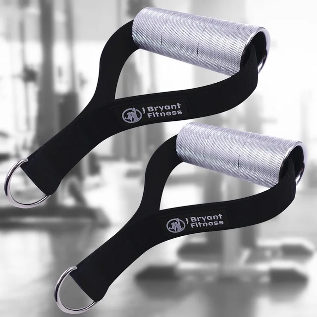 1 Pair 5cm Thick Gym Handles Super Strong Grips Non Slip Aluminum Metal Handles for Cable Machine Pulleys Arm Wrestling Training 3