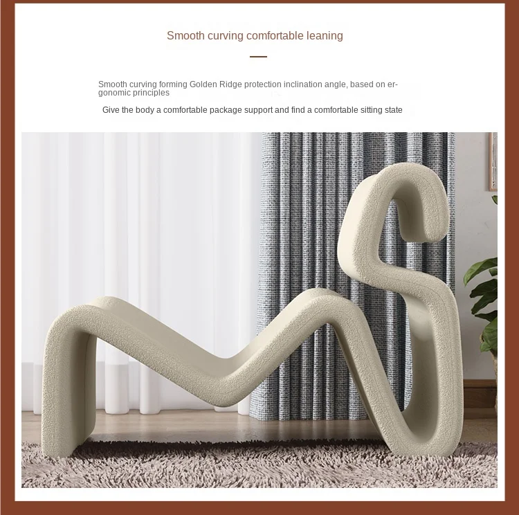 Description Picture 4 of itemLiving Room Chairs Furniture Home Decor Single Sofa Chair Bedroom Balcony New Style Leisure Lazy Sofa Chair Simple Leisure Chair