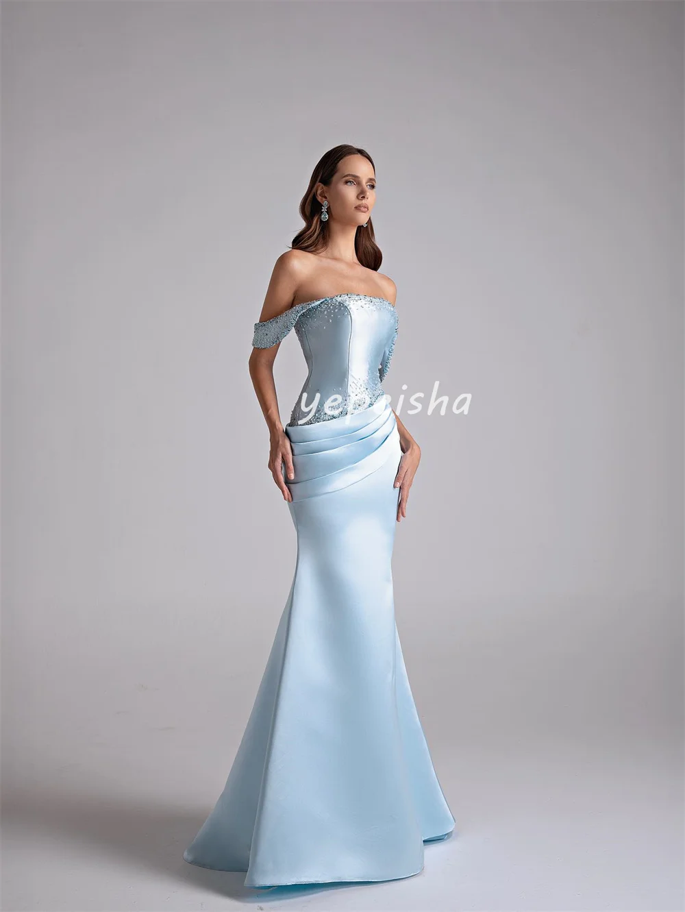 Customized Sexy Elegant Sequined Beading Mermaid Off-the-shoulder Long Dresses Bespoke Occasion Dresses Sizes Available Fashion S98685856ae224d2baa734e4915c3e1a07