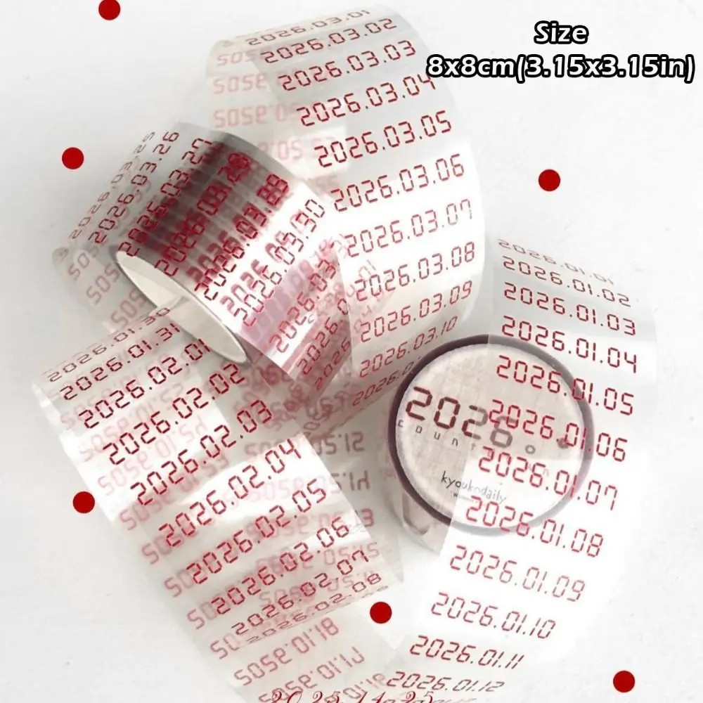 Enhanced Product Title:  
2026 Date Adhesive Washi Tape for Planners and Journals