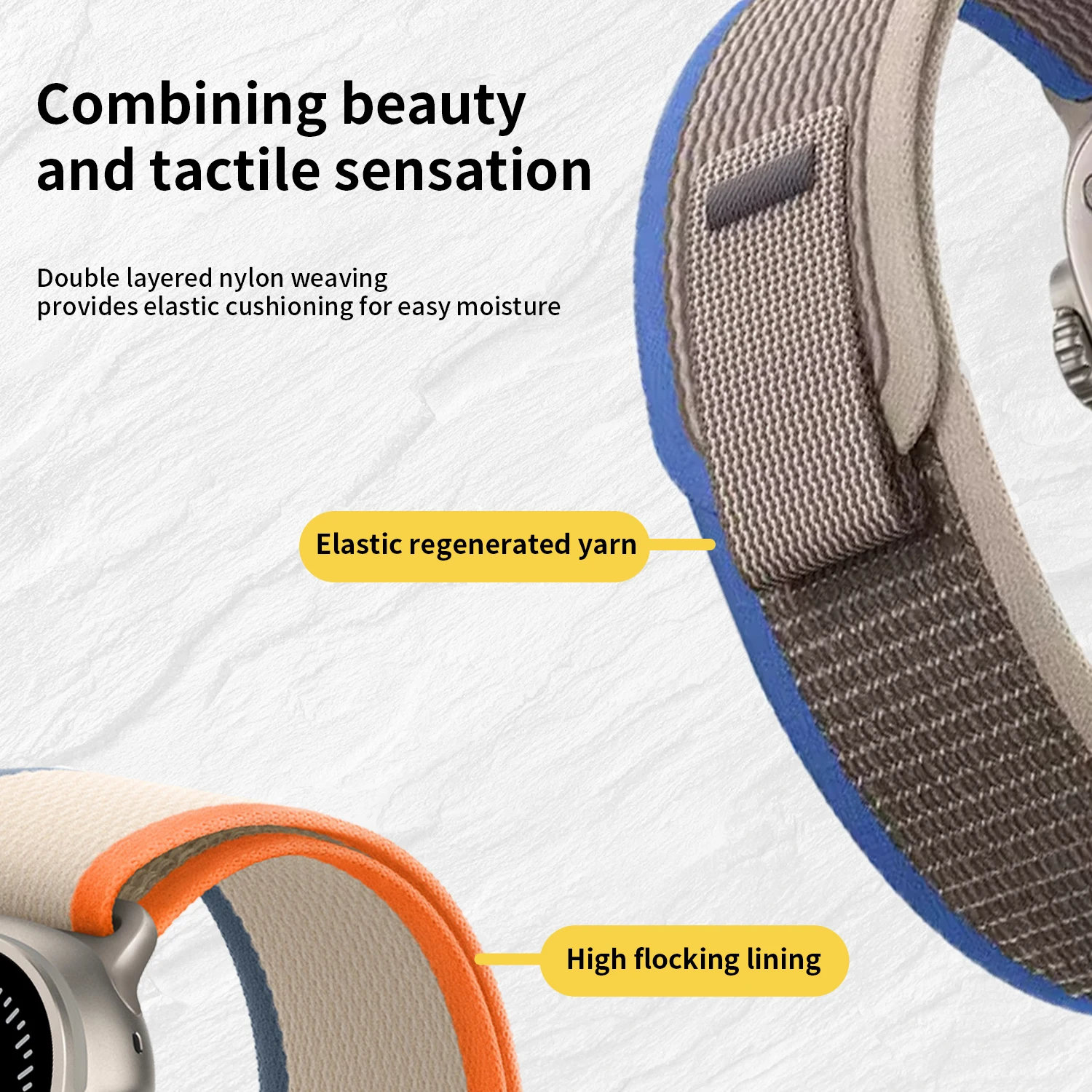 รูปสินค้า สายนาฬิกาไนลอนคุณภาพสูง สำหรับ Apple Watch ทุกรุ่น