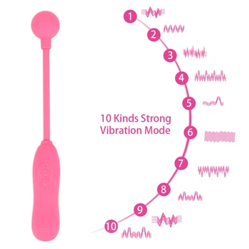 Sex Toys For Women Soft Silicone Bullet Egg 10 Frequency Full 360° Flexible Head Vibrator Erotic Flirting Nipple Anal Vibrator 6