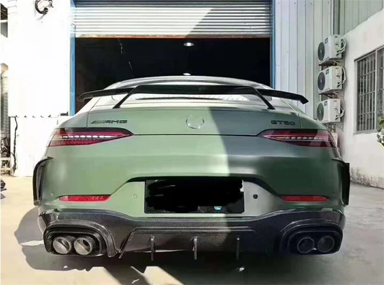 Premium Upgrade Kit for Mercedes-Benz AMG GT50 and GT53 (2019-2023): REAL Carbon Fiber Front Lip, Splitters, Rear Diffuser, Bumper, Body Side Skirt Kit, and Spoiler. - - Racext 69