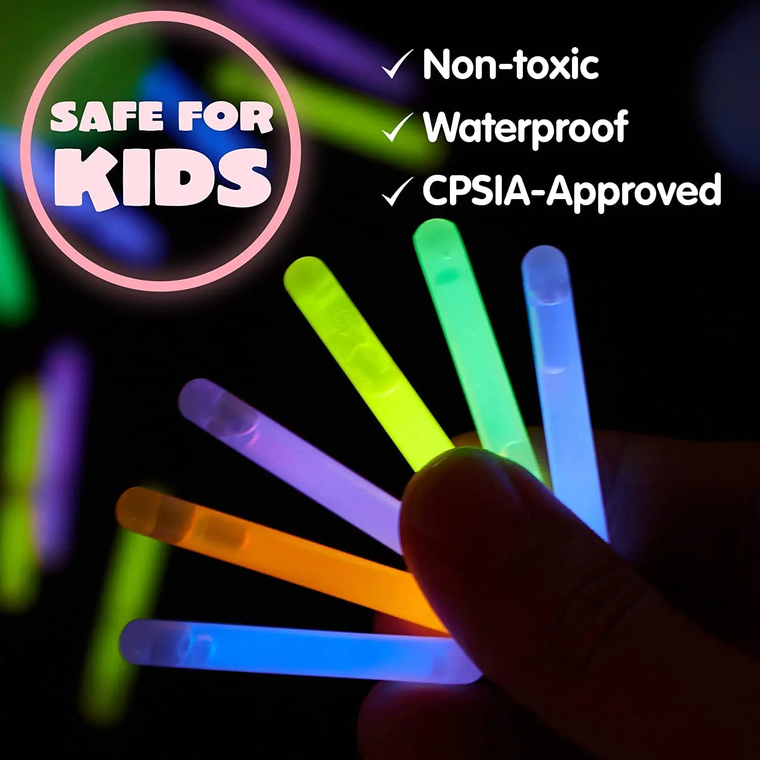 Partysticks Glow Sticks Party Supplies 100/200pcs - 8 Inch Glow In