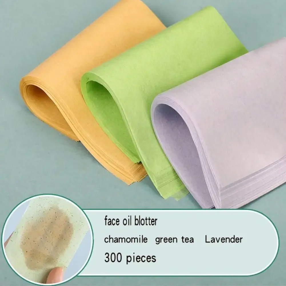 Facial Oil Blotting Sheets Paper Cleansing Tools Control Makeup 300 Sheets/pack