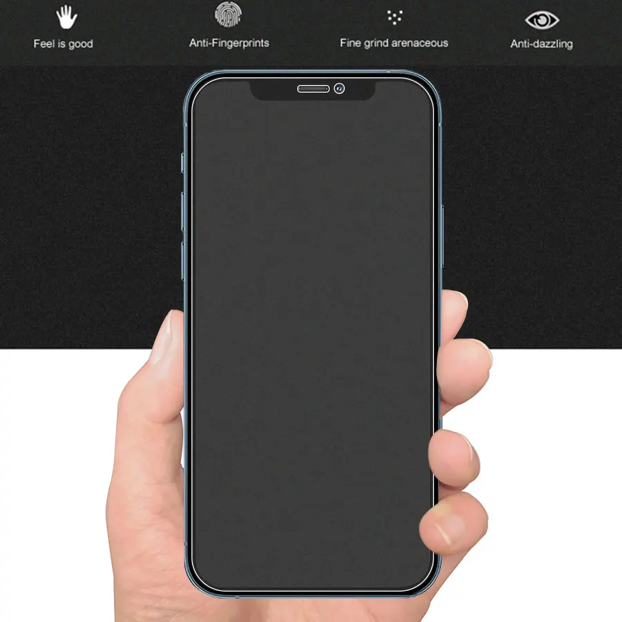Matte Tempered Glass Film - 2-Pack No Fingerprint Screen Protectors