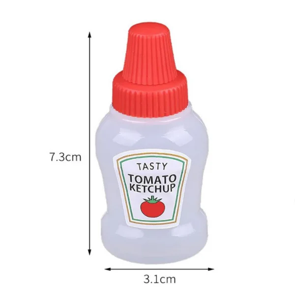 3pcs/set Mini Seasoning Sauce Bottle Small Containers Lovely Cat Dog  Bottles for Bento Lunch Box Kitchen Jar Accessories Cartoon