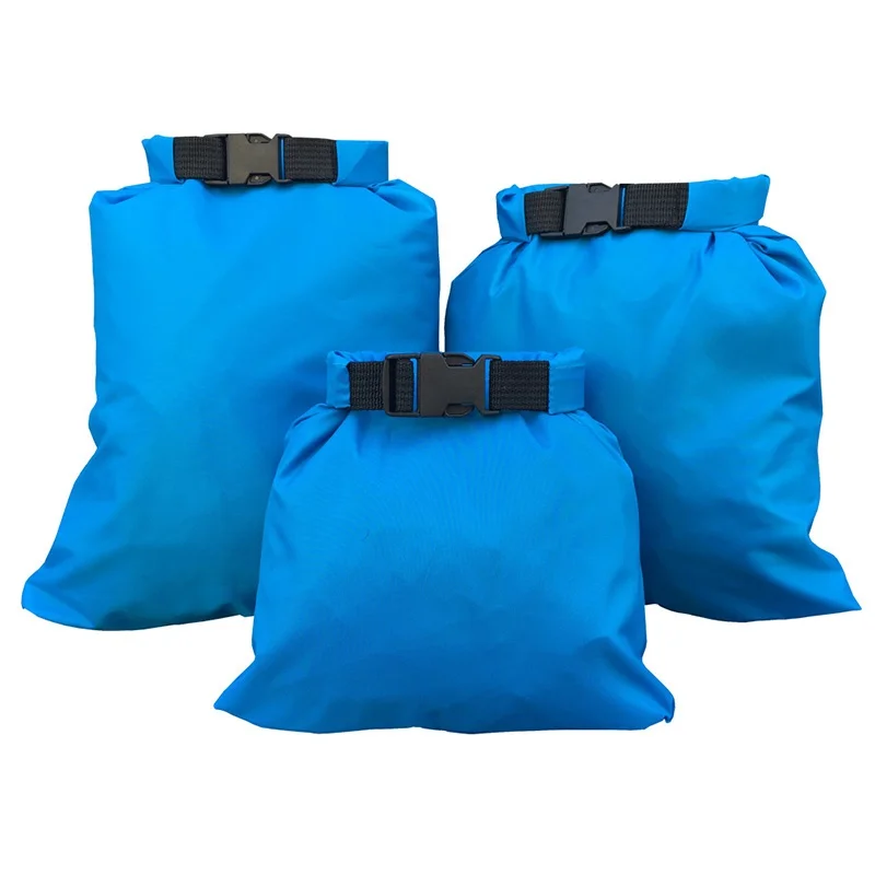 3Pcs/Set Carrying Valuable Perishable 30D Ultra-high Quality DuPont Cordura Coated Silicon Nylon Green Waterproof Trekking Bags 5