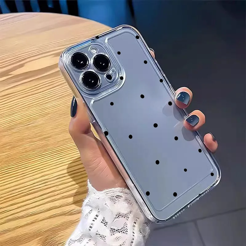 รูปสินค้า เคสใสลายจุด สำหรับ iPhone ทุกรุ่น
