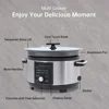 Slow Cooker 5.5QT with Timer, Non Stick Aluminum Alloy Liner, Preset and Delay Function, Slow Cooker 5
