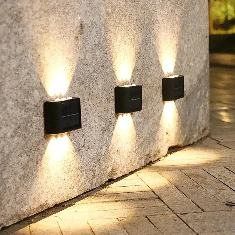 Lampade Da Parete A Led Solari Per Esterni Lampada Solare A Led Impermeabile Su E Giù Illuminazione Luminosa Per Lampade Da Giardino Per Balconi Da Gi