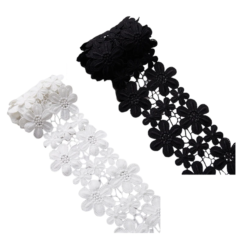 

15 yards White Lace Ribbon Woven Band Lace Wedding Supplies DIY Handmade Clothing Gift Wrapping Embroidered Type Lace