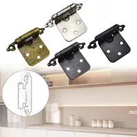 บานพับแบบสปริง 10 ชิ้น บานพับตู้ บานพับเฟอร์นิเจอร์ อุปกรณ์ฮาร์ดแวร์ ติดตั้งง่าย บานพับประตูตู้ 1