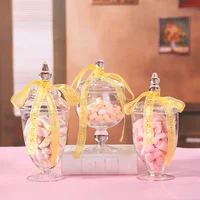 Transparent Glass Candy Jar Storage Tank Food Container Organizer Storage Bottle Decorative Jar Candy Box Dried Fruit Box Gift 1