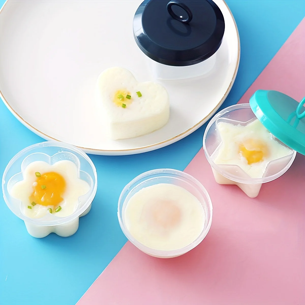 4pcs Egg Steamer Mold High Temperature Resistant