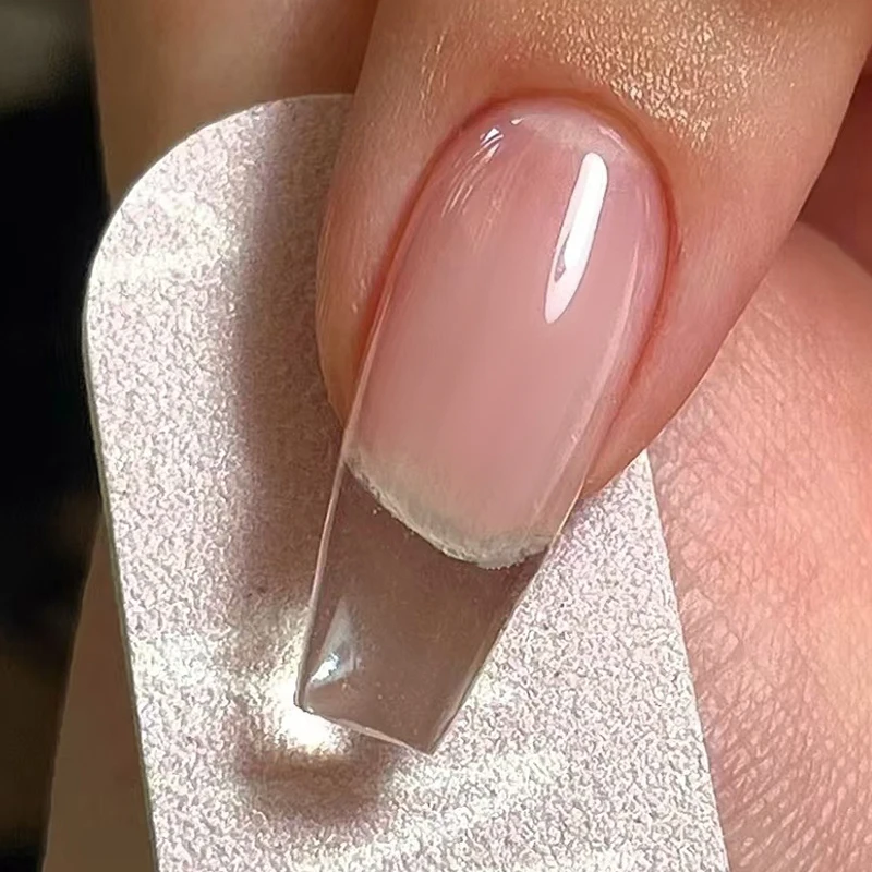 AWStorG 15ML Clear Quick Builder Nail Gel Varnish Semi Permanent Acrylic Crystal Clear Nude Gel Nail Polish UV Construction