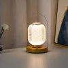 Creative Table Lamp Metal Handle Night Light Reading Lamp Portable Lantern Lamp Dimmable LED Bedside lamp Rechargeable desk lamp 3