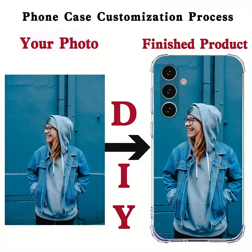 Customizable Shockproof Phone Case - Personalized Photo Design Cover