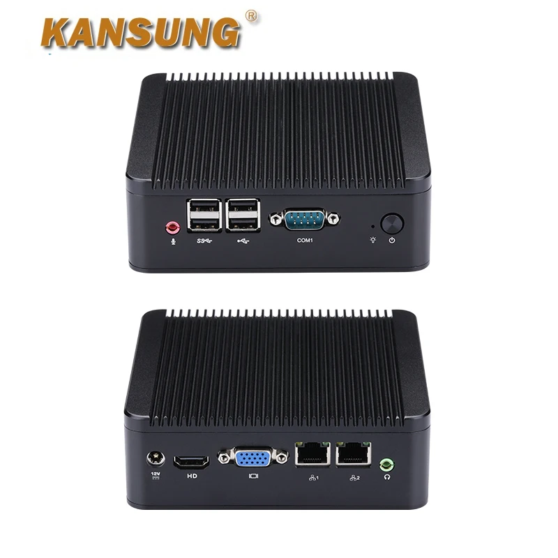 

Kansung Mini PC with Core i3-3217U Processor Dual LAN Fanless Desktop Computer K210S
