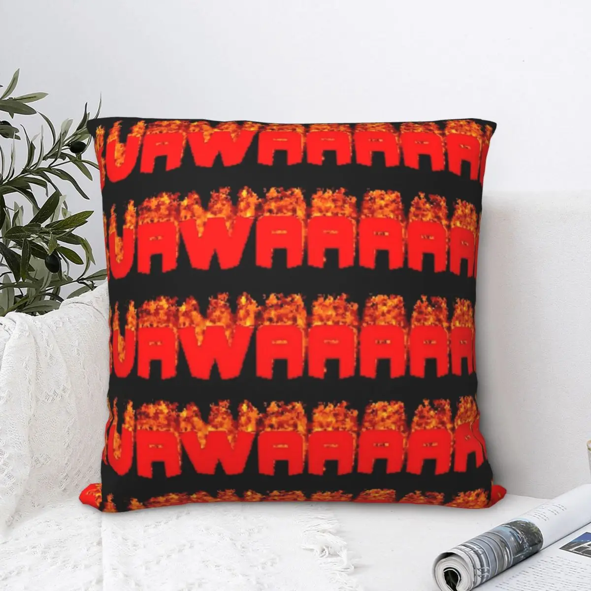 

KURWAAAA Square Pillowcase Polyester Pillow Cover Velvet Cushion Zip Decorative Comfort Throw Pillow For Home Living Room