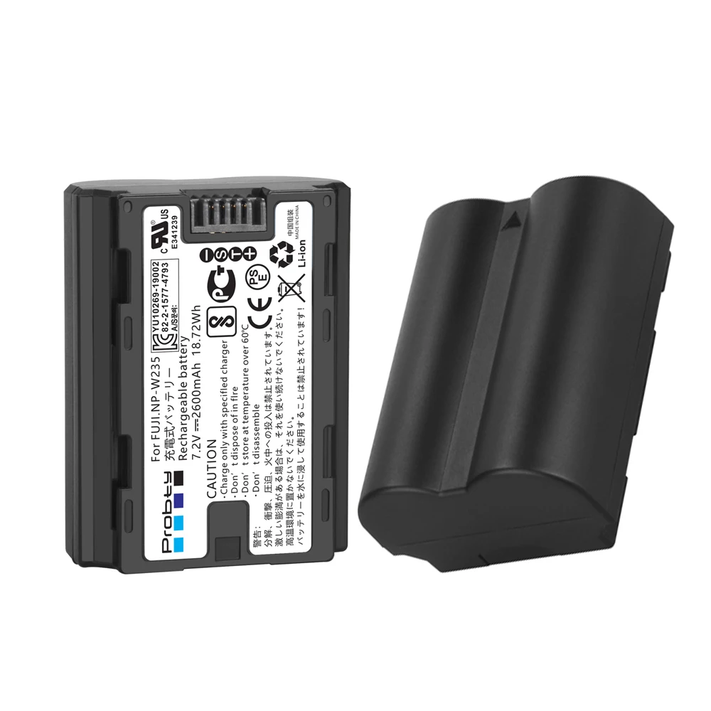 Batteria Agli Ioni Di Litio 2600Mah Np-W235 Np W235 Per Fotocamere Fujifilm X-T5, X-T4, Gfx 50S Ii, Gfx 100S, X-H2S