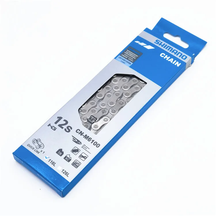 Shimano-自転車チェーン,12スピード,クイックリンク付き,CN-M6100