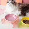 Cat Food Tray Nordic Style Ceramic Bowl Multiple Colors Pet Bowl Cat Water Bowl Cat Food Bowl Acrylic Stand Pet Supplies 5