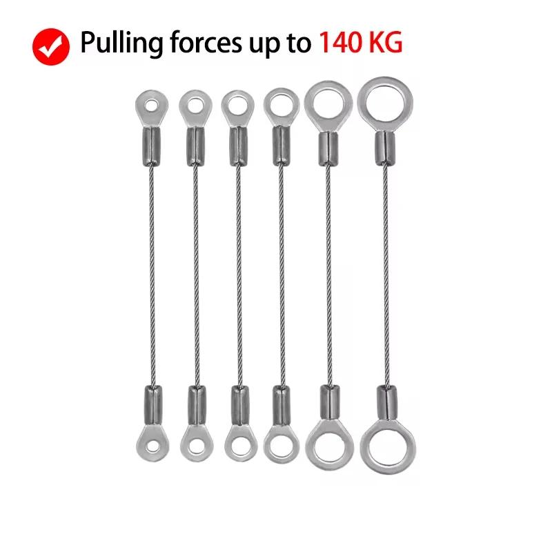 4PCS-Stainless-Steel-Cable-Eyelet-End-With-1-2mm-Wire-Rope-Wire-Rope ...